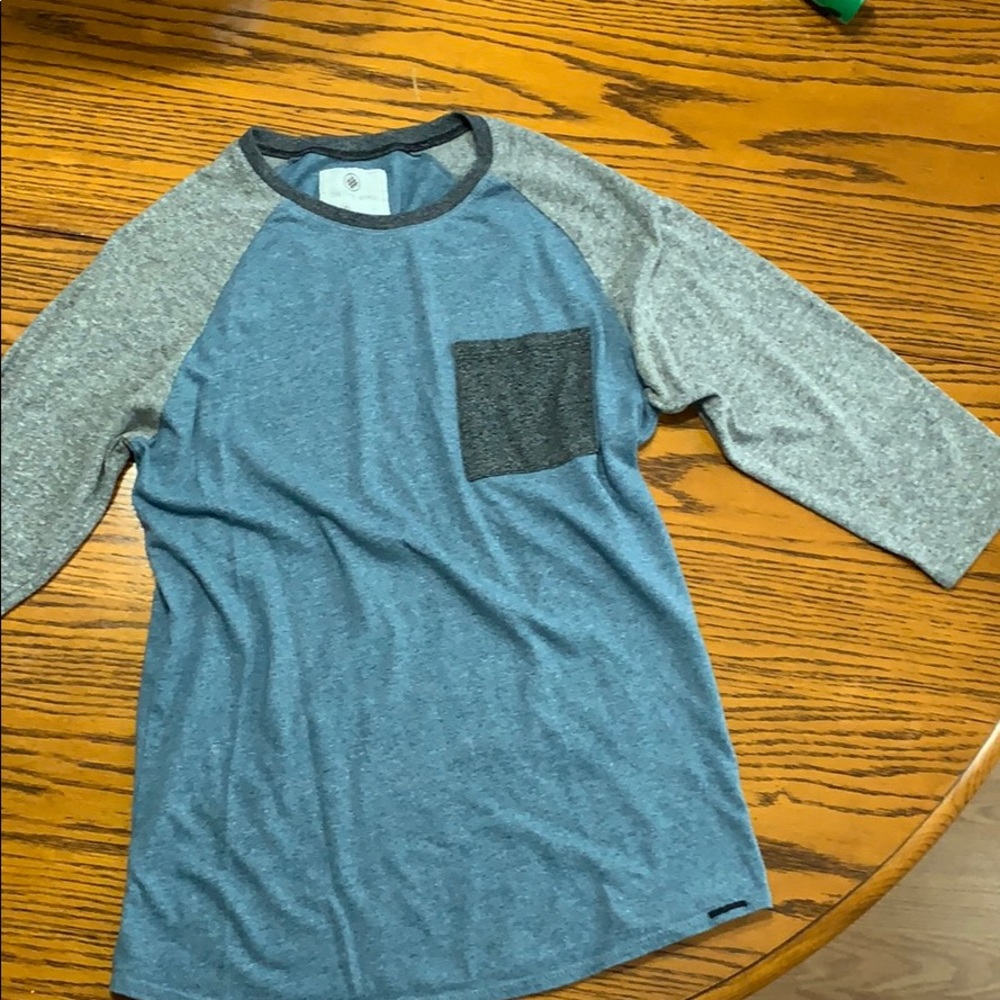Pac Sun On The Byas blues baseball shirt